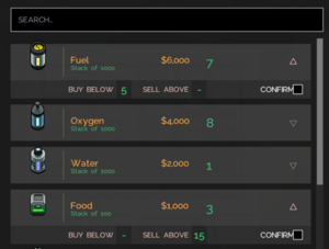 Screenshot of auto-trade